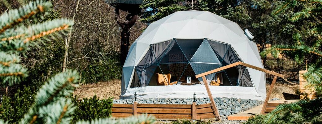 Glamping v jedinečnej kupole.