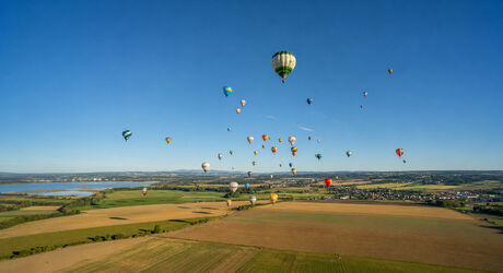 Let balónom počas Slovak Balloon Cup 2026