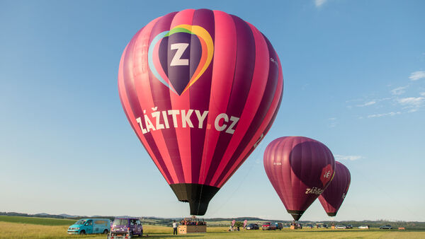 Najväčší, stredný a najmenší balón z flotily spoločnosti Zážitky.sk.