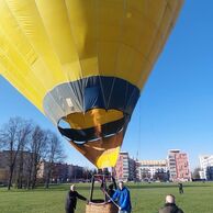 Ondřej Balcar (Ostrava, 13) na Súkromnom lete balónom